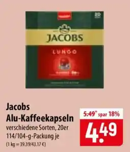 Famila Nord Ost Jacobs Alu-Kaffeekapseln Angebot