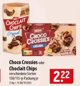 Famila Nord Ost Choco Crossies oder Choclait Chips Angebot