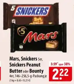 Famila Nord Ost Mars, Snickers 5er, Snickers Peanut Butter oder Bounty Angebot