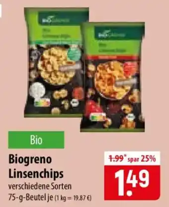 Famila Nord Ost Biogreno Linsenchips Angebot