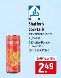 Famila Nord Ost Shatler's Cocktails Angebot