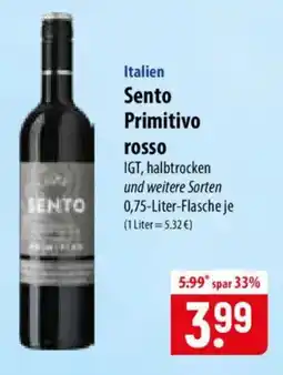 Famila Nord Ost Sento Primitivo rosso Angebot