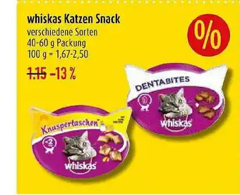 diska Whiskas Katzen Snack Angebot