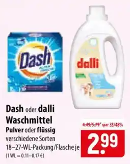 Famila Nord Ost Dash oder dalli Waschmittel Angebot