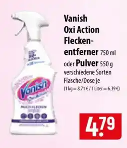 Famila Nord Ost Vanish Oxi Action Fleckenentferner Angebot