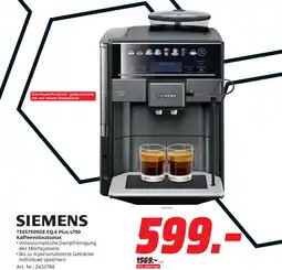 MediaMarkt Siemens te657509de eq.6 plus s700 kaffeevollautomat Angebot