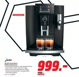 MediaMarkt Jura e8 (ed) piano black kaffeevollautomat Angebot