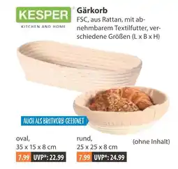 V Markt Kesper gärkorb oval Angebot