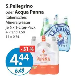 V Markt S.pellegrino mineralwasser Angebot