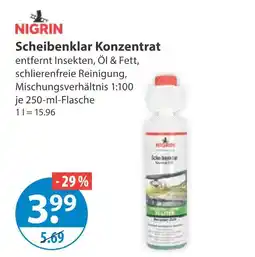 V Markt Nigrin scheibenklar konzentrat Angebot