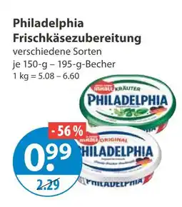 V Markt Philadelphia frischkäsezubereitung kräuter Angebot