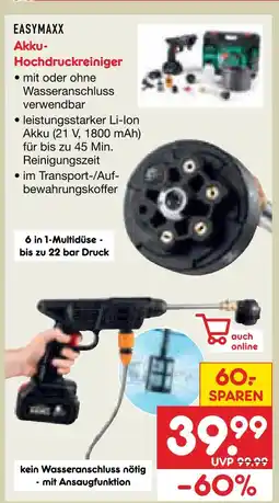 Netto Marken-Discount Easymaxx akku-hochdruckreiniger Angebot