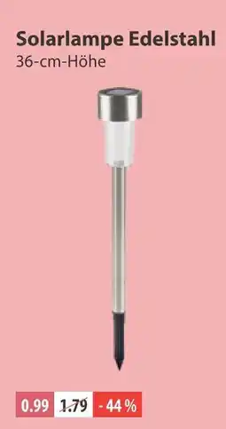 V Markt Solarlampe edelstahl Angebot