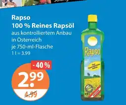 V Markt Rapso 100 % reines rapsöl Angebot