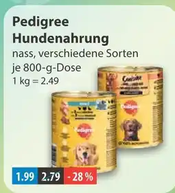 V Markt Pedigree hundenahrung nass Angebot