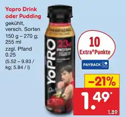 Netto Marken-Discount Yopro drink oder pudding Angebot
