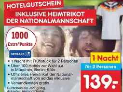 Netto Marken-Discount Netto reisen hotelgutschein inklusive heimtrikot der nationalmannschaft Angebot