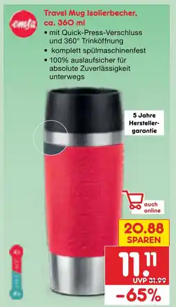 Netto Marken-Discount Emsa travel mug isolierbecher Angebot
