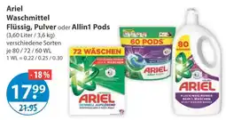 V Markt Ariel waschmittel flüssig Angebot