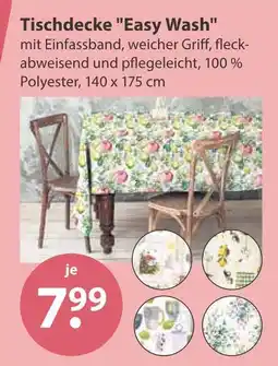 V Markt Tischdecke easy wash Angebot