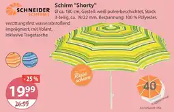 V Markt Schneider schirme schirm shorty Angebot