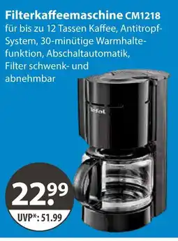 V Markt Filterkaffeemaschine cm1218 Angebot
