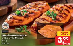 Netto Marken-Discount Hähnchen-minutensteaks Angebot
