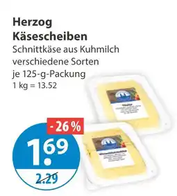 V Markt Herzog käsescheiben Angebot