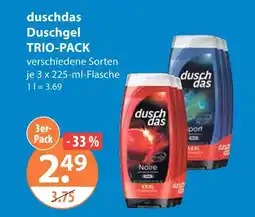 V Markt Duschdas duschgel noir trio-pack Angebot