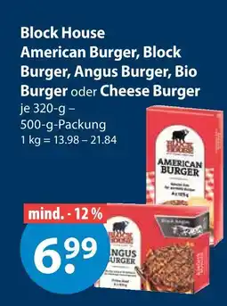 V Markt Block house american burger Angebot