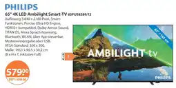 V Markt Philips 65 4k led ambilight smart-tv 65pus8389/12 Angebot
