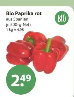 V Markt Bio paprika rot Angebot