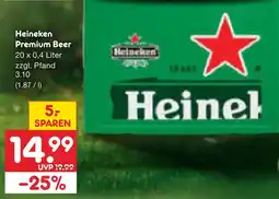 Netto Marken-Discount Heineken premium beer Angebot