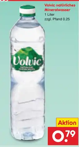 Netto Marken-Discount Volvic natürliches mineralwasser Angebot