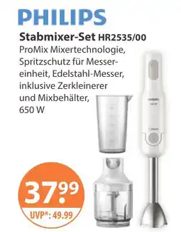 V Markt Philips stabmixer-set hr2535/00 Angebot