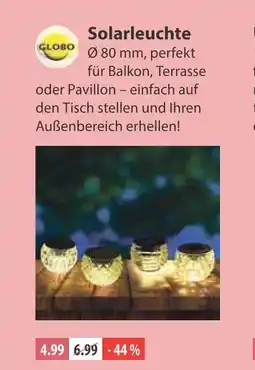 V Markt Globo solarleuchte Angebot