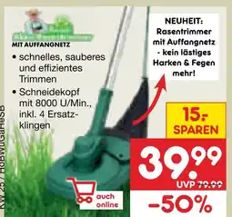 Netto Marken-Discount Rasentrimmer mit auffangnetz Angebot