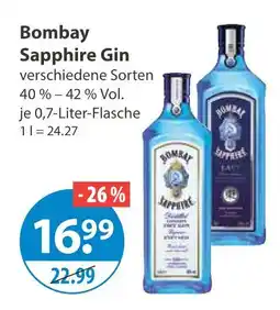 V Markt Bombay sapphire gin Angebot