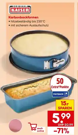 Netto Marken-Discount Kaiser karbonbackformen Angebot