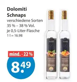 V Markt Dolomiti schnaps Angebot