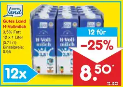 Netto Marken-Discount Gutes land h-vollmilch Angebot