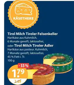 V Markt Tirol milch tiroler felsenkeller Angebot