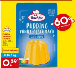 Netto Marken-Discount Backfee pudding vanillegeschmack Angebot