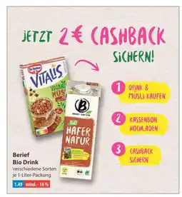 V Markt Berief bio drink Angebot