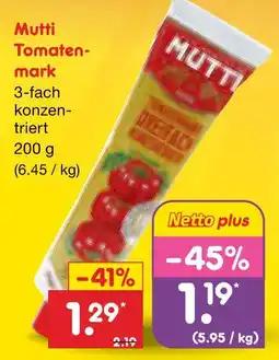 Netto Marken-Discount Mutti tomatenmark Angebot