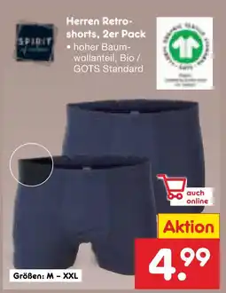 Netto Marken-Discount Spirit herren retroshorts Angebot