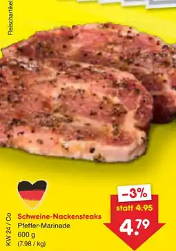 Netto Marken-Discount Schweine-nackensteaks Angebot