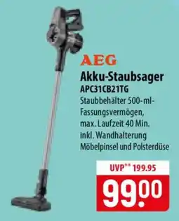Famila Nord Ost AEG Akku-Staubsager APC31CB21TG Angebot