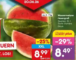 Netto Marken-Discount Wassermelone riesengroß Angebot