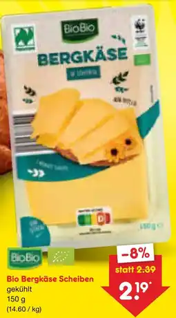 Netto Marken-Discount Biobio bergkäse scheiben Angebot